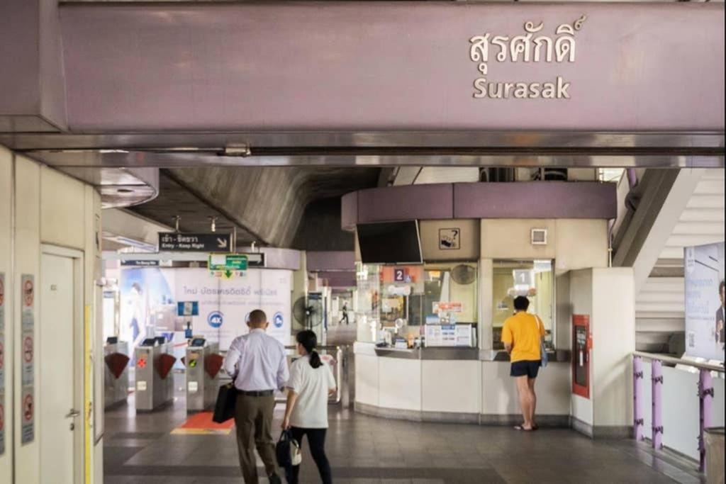 P1 Silom Pan Large Room Full Kitchen Wifi 4-6Pax Bangkok Kültér fotó